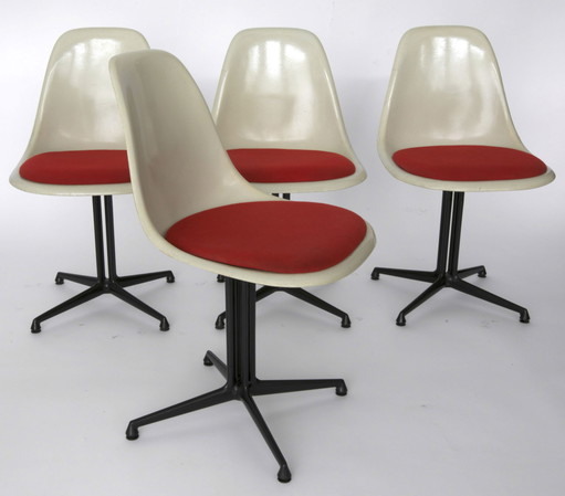 4x Herman Miller La Fonda chaises de Charles & Ray Eames