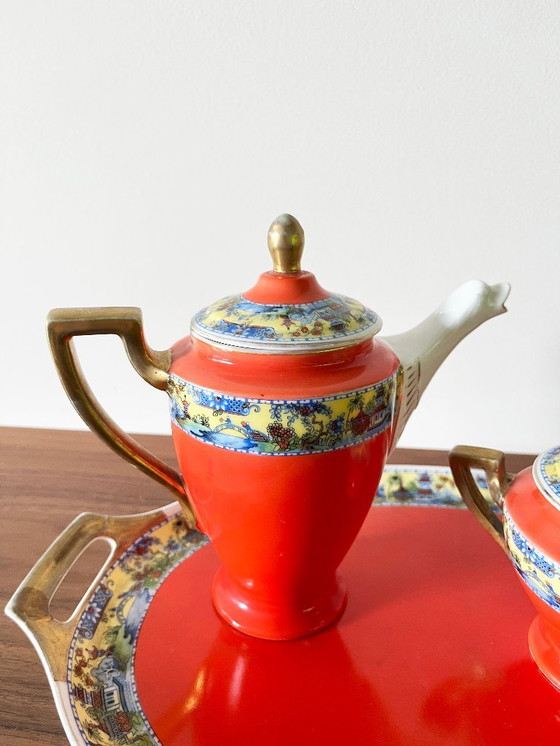 Image 1 of Antico servizio da tè in porcellana Slaggenwald