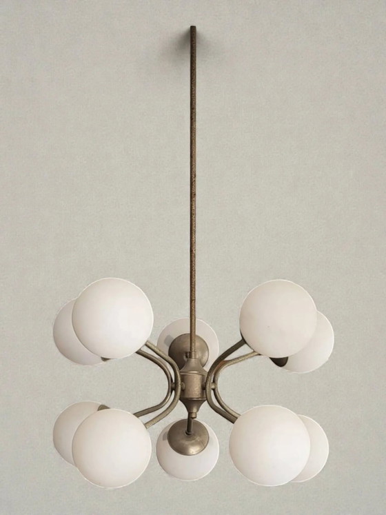 Lampada a sospensione Sputnik anni '50 – Lampade a sospensione, Metal, Art Deco (photo 3 of 8)