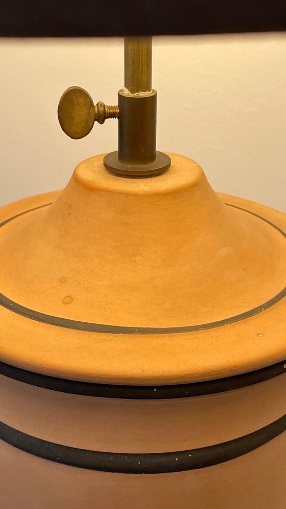 Image 1 of Vintage CHANEL-style terracotta lamp