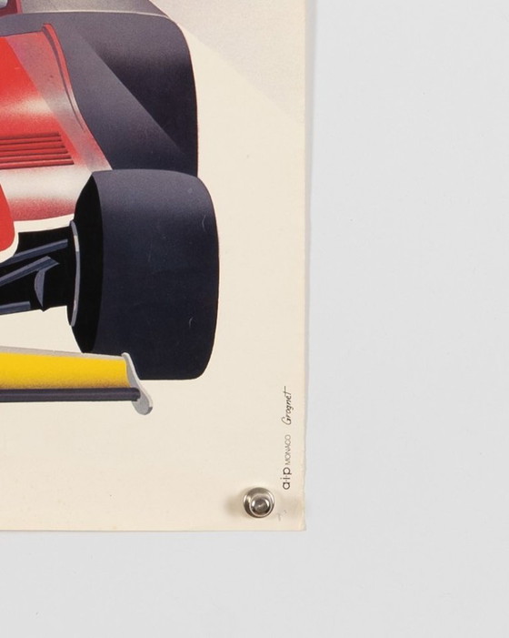 Image 1 of Grand Prix Monaco 38e 1980 – Originele vintage motorsportposter van J. Grognet – Vintage – 60x40 cm