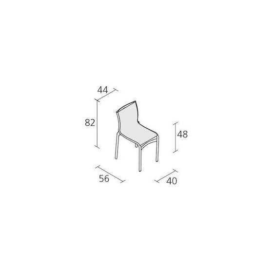 Image 1 of 4X Alias ​​High Frame dining chair