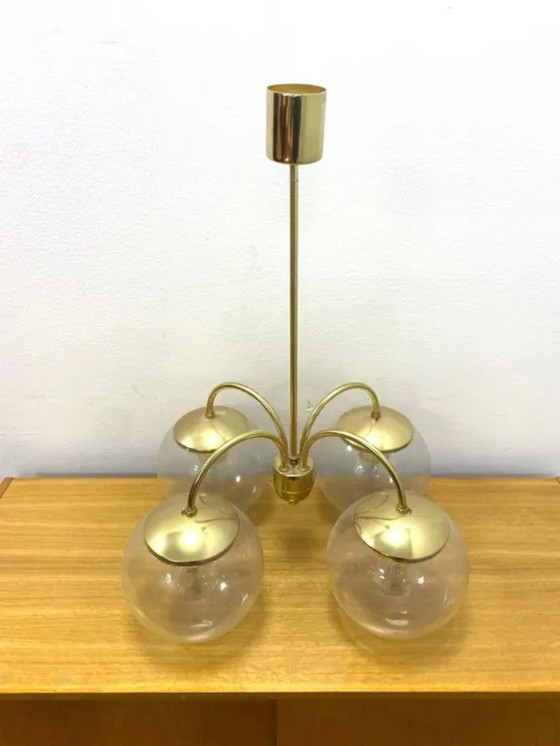 Image 1 of Retro Chandelier, Kamenický Šenov, 1960s–1970s, Czechoslovakia
