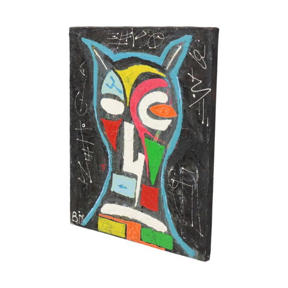 Pittura Astratta Gufo su Tela Arte Contemporanea 55cm – Dipinti e disegni, Canvas (photo 4 of 15)
