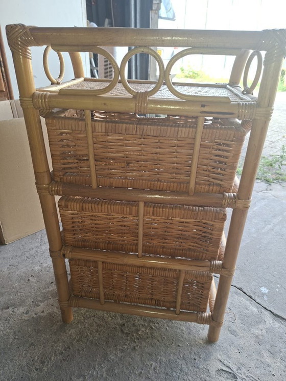 Bohemian Vintage Set – Opbergkast, Rattan, Bamboo (photo 10 of 15)