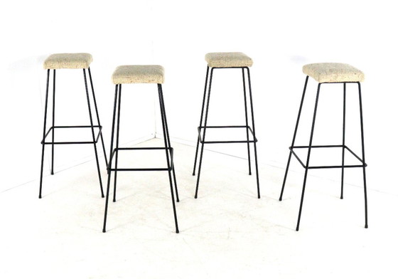 Set di 4 Sgabelli da Bar Vintage in Metallo (photo 10 of 19)