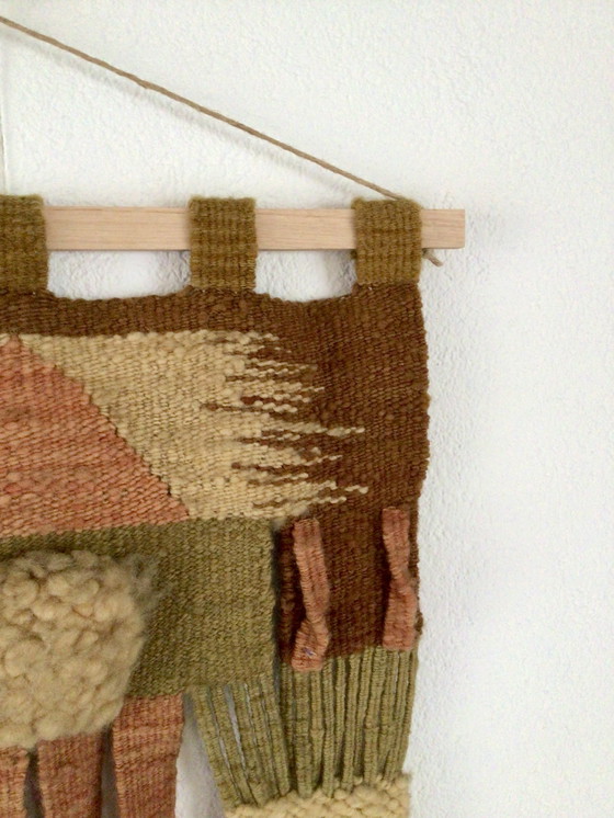 Image 1 of tapisserie murale vintage faite main, pièce unique