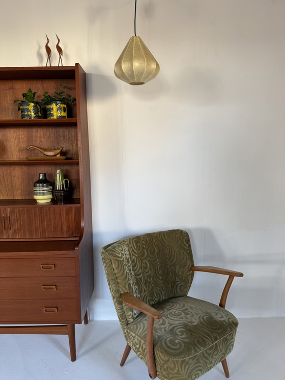 Image 1 of Lampada a sospensione vintage bozzolo, Goldkant Leuchten '60