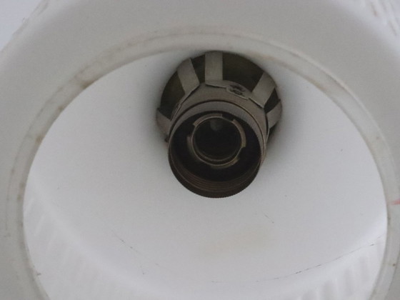 Image 1 of XL Lustre Vintage Design Danois Teck Verre Laiteux