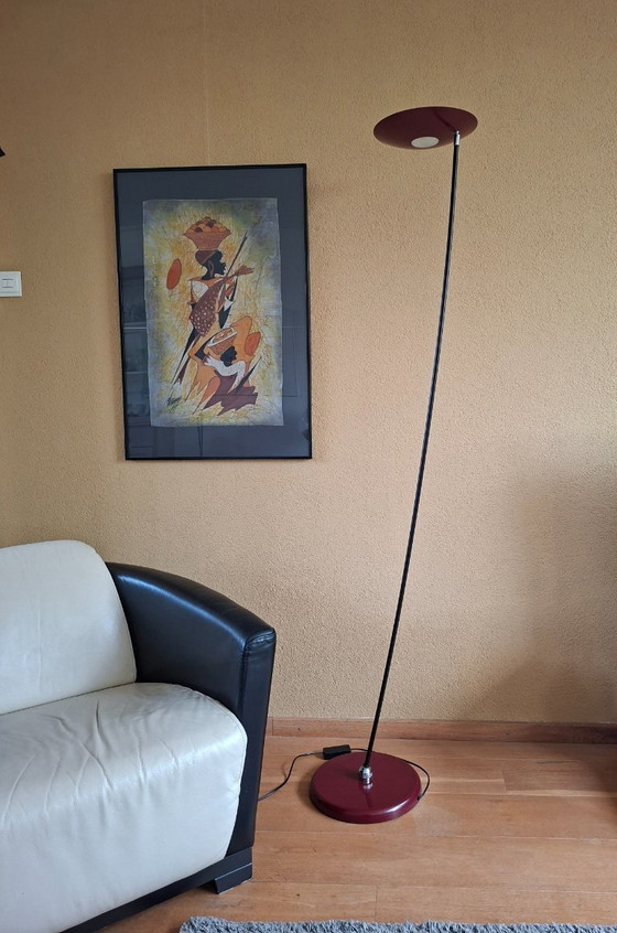 Image 1 of Lampadaire rouge Hala Zeist vintage, uplighter.