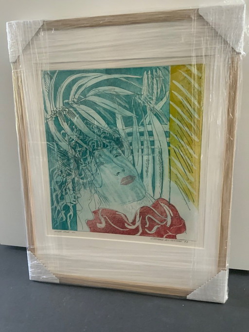 Framed screen print by Gerard van Kerkhof