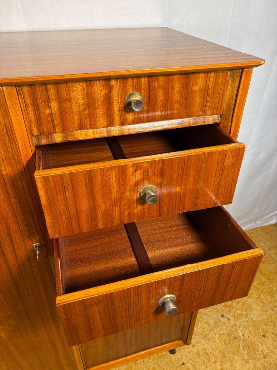 Image 1 of Mid Century Retro Teak Gentleman’s / Bachelor Wardrobe by Austinsuite (Circa 1960  A stunning mid century modern gentleman’s (or