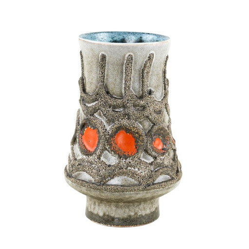 Vase en céramique, design allemand, années 1960, fabriqué par Strehla