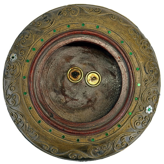 Antico contenitore per offerte Hsun-Ok birmano – Myanmar c. 1890–1920 – Oggetti decorativi, Legno, Vetro (photo 7 of 10)