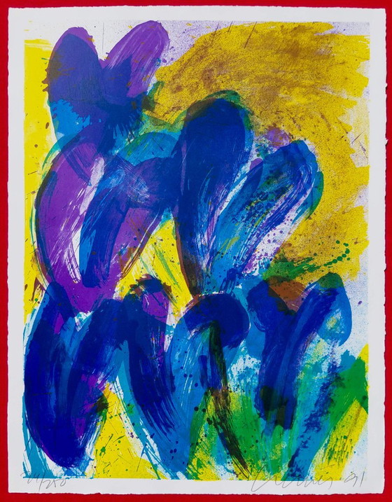Jan Cremer - Tulips, Lithograph – Lithographs & prints, Paper (photo 2 of 5)