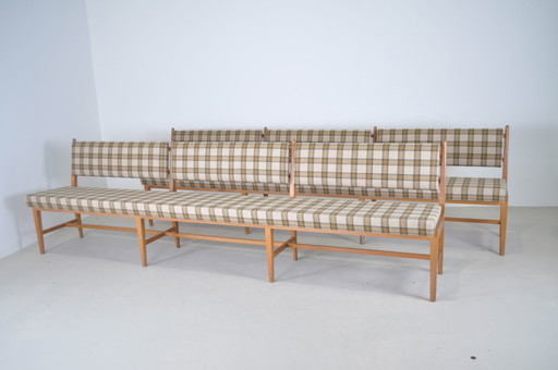 Vintage bench, plaid
