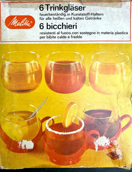 Image 1 of Mid-Century - Melitta Schott Mainz Jenaer - Drink set (6)