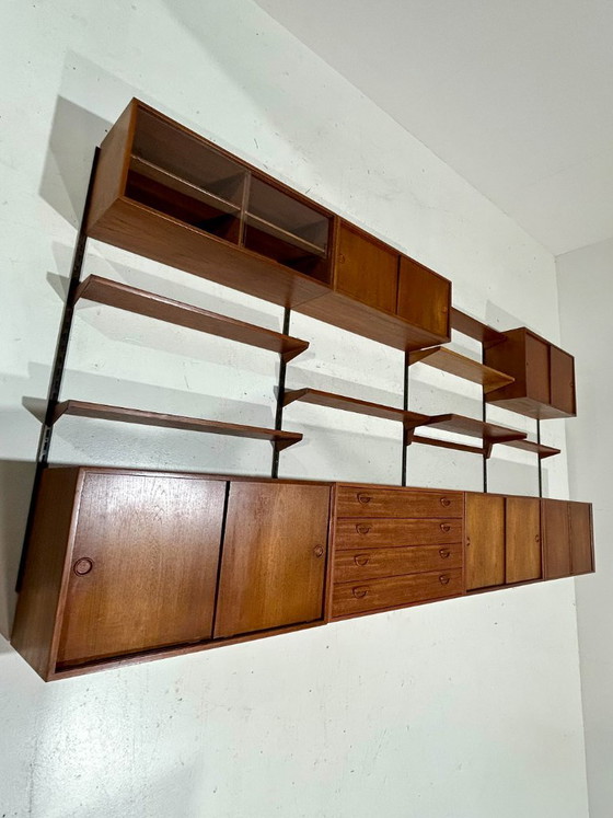 Sistema di pareti modulari in teak di Kai Kristiansen, danese, anni '60. – Armadi a muro, Wood (photo 4 of 22)