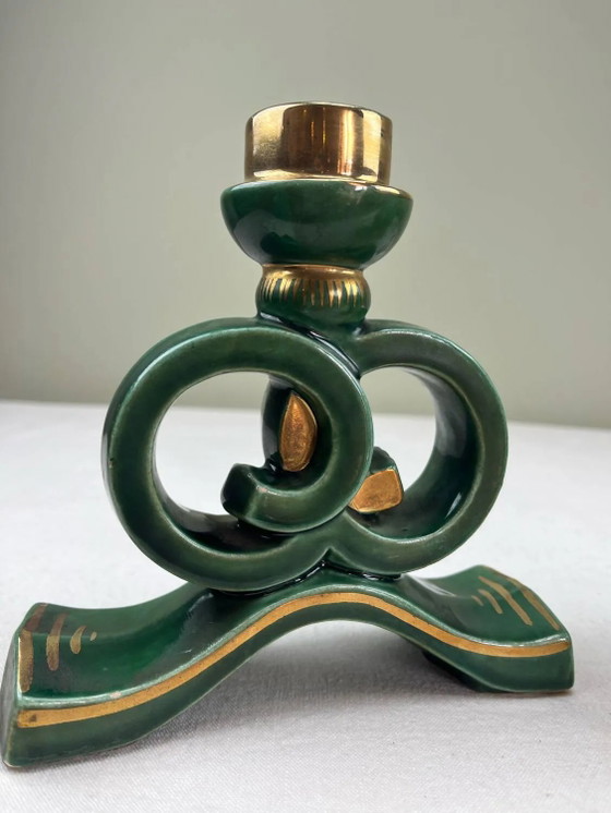 Keramik-Kerzenhalter aus den 1950er Jahren – Porcelain, Vintage (photo 5 of 15)