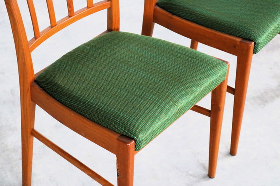 Image 1 of 4X Vintage Zweedse Eetkamerstoelen