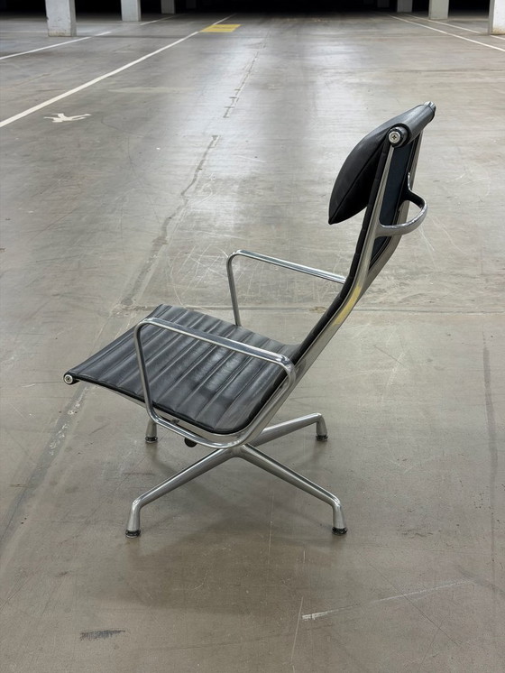 Image 1 of Vitra Eames EA124 | Black Leather