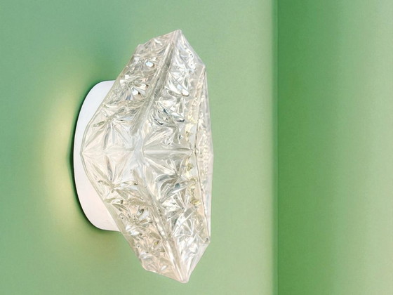 Image 1 of Quadratische Wand- oder Deckenleuchte mit Glaseinbau