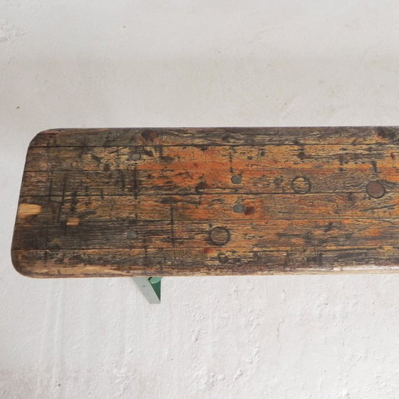 Image 1 of Folding bench, folding bench for terrace, 216 cm long, 1960s