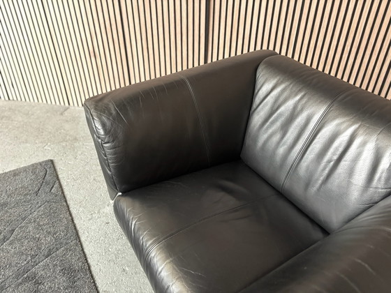 Rolf Benz 332 Leather Armchair Black 120x90 (photo 6 of 7)