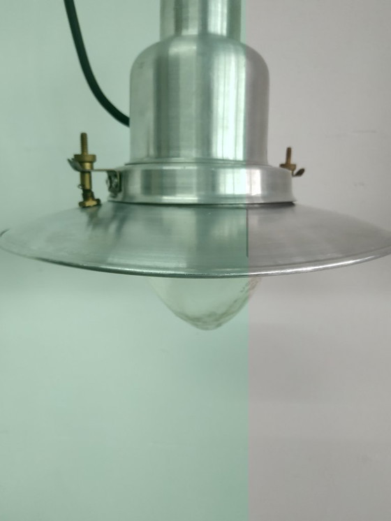 Image 1 of Set of unique and rare 'small' vintage Ucello fisherman's lamps ceiling lamp