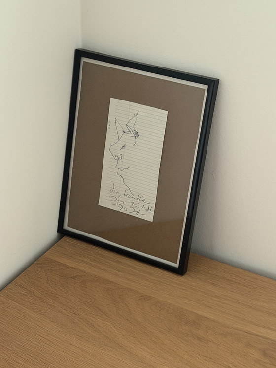 Image 1 of Dibujo ocasional de Horst Janssen - Autorretrato