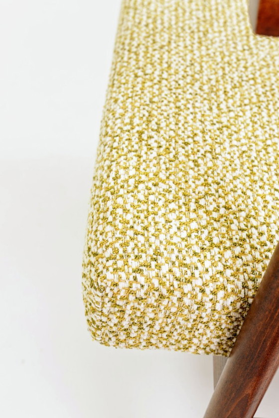 Image 1 of Fauteuil vintage vert mélange bouclé 1970 mid century modern design