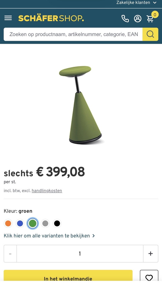 Image 1 of 3 taburetes ergonómicos para sentarse y estar de pie Giroflex 10