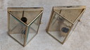 Brass wall lamp set