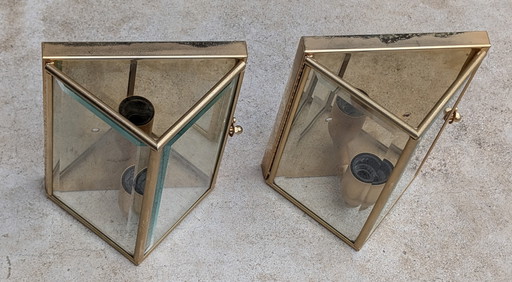 Juego de lámpara de pared de latón