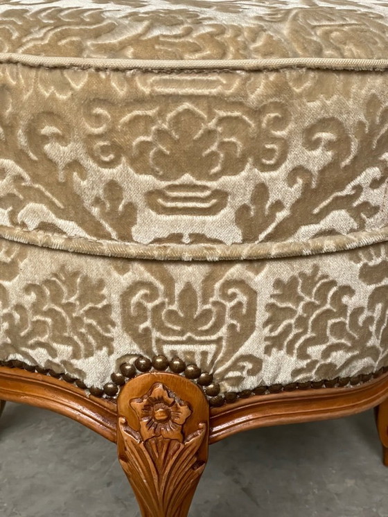 Image 1 of Prachtige Vintage Louis xv Poef