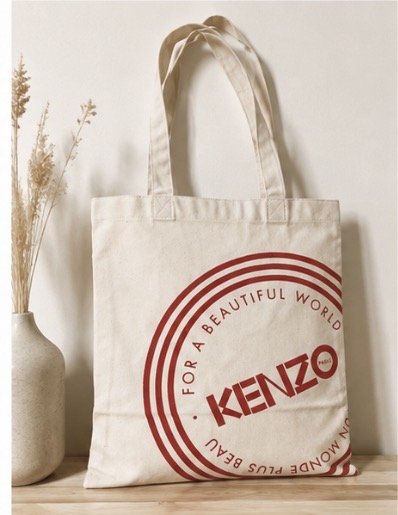 Kenzo Paris Canvas Beach Bag/Shopper – New & Original – schoudertassen, Nylon, Exotic