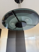Lampada vintage Artemide a forma di piattino, metà secolo