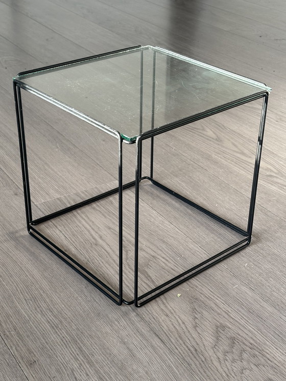 Image 1 of Max Sauze 1970 Table d'appoint Table Vintage Glass Design