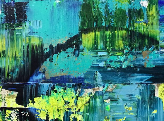 Original Acrylic Painting Abstract Expressionism Bridge – Paintings & Drawings, Canvas (photo 4 of 7)
