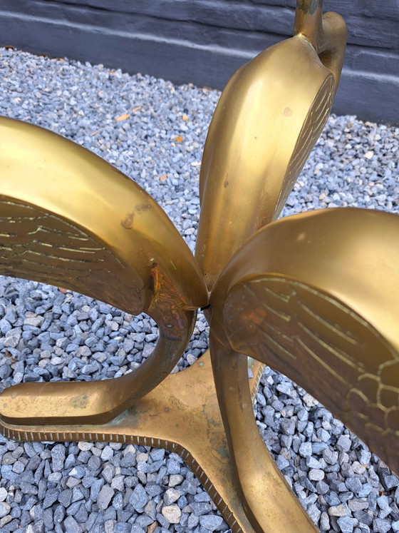 Hollywood Regency Coffee Table – Brass, Glass (photo 8 of 11)