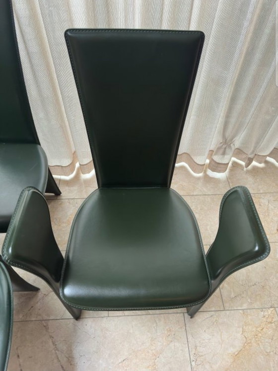 Image 1 of 6 chaises de salle à manger Pietro Constantini « Frag »