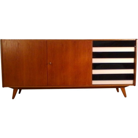 Image 1 of Vintage sideboard by Jiří Jiroutek in oak and plastic 1960s