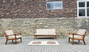 Ensemble de sièges Ole Wanscher France et fils, canapé et fauteuil, style vintage années 60-70, milieu du siècle
