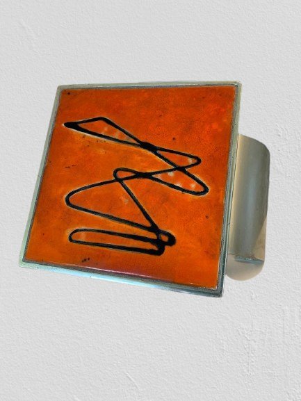 Image 1 of Poignée de porte en céramique faite à la main