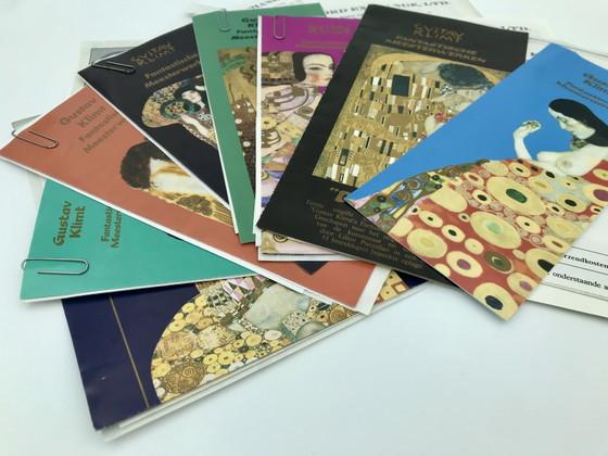 Image 1 of Set of 8 Gustav Klimt porcelain collectible plates, with certificates