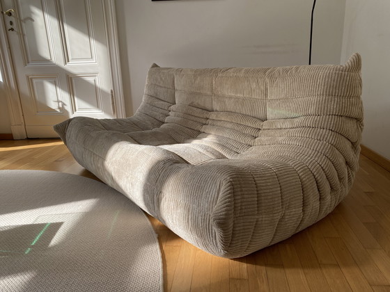 Image 1 of Ligne Roset - Togo - 3-Seater Sofa - Beige Corduroy