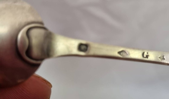 Image 1 of Cuillère argent massif , minerve 