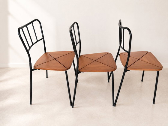 Image 1 of 3 sillas apilables Agne de IKEA, década de 1990.