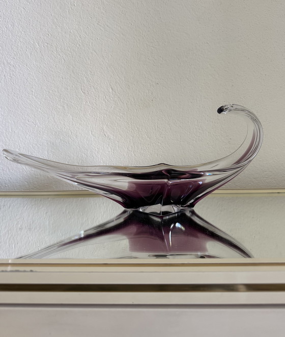 Image 1 of Coppa di cristallo di ametista 70s