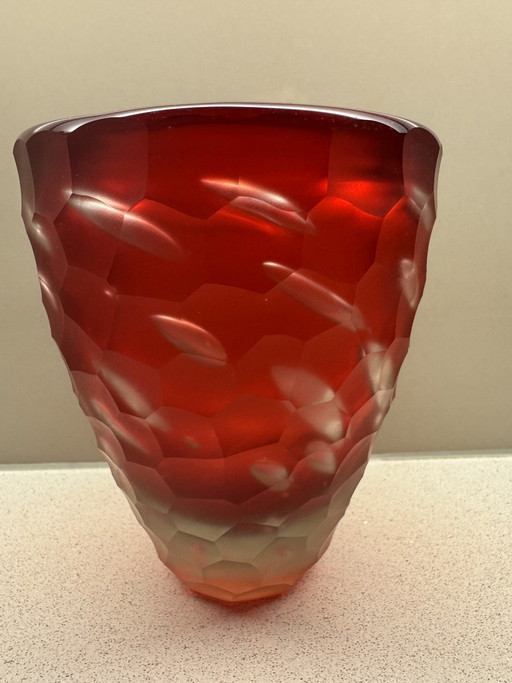 Barbini Murano vase, signed